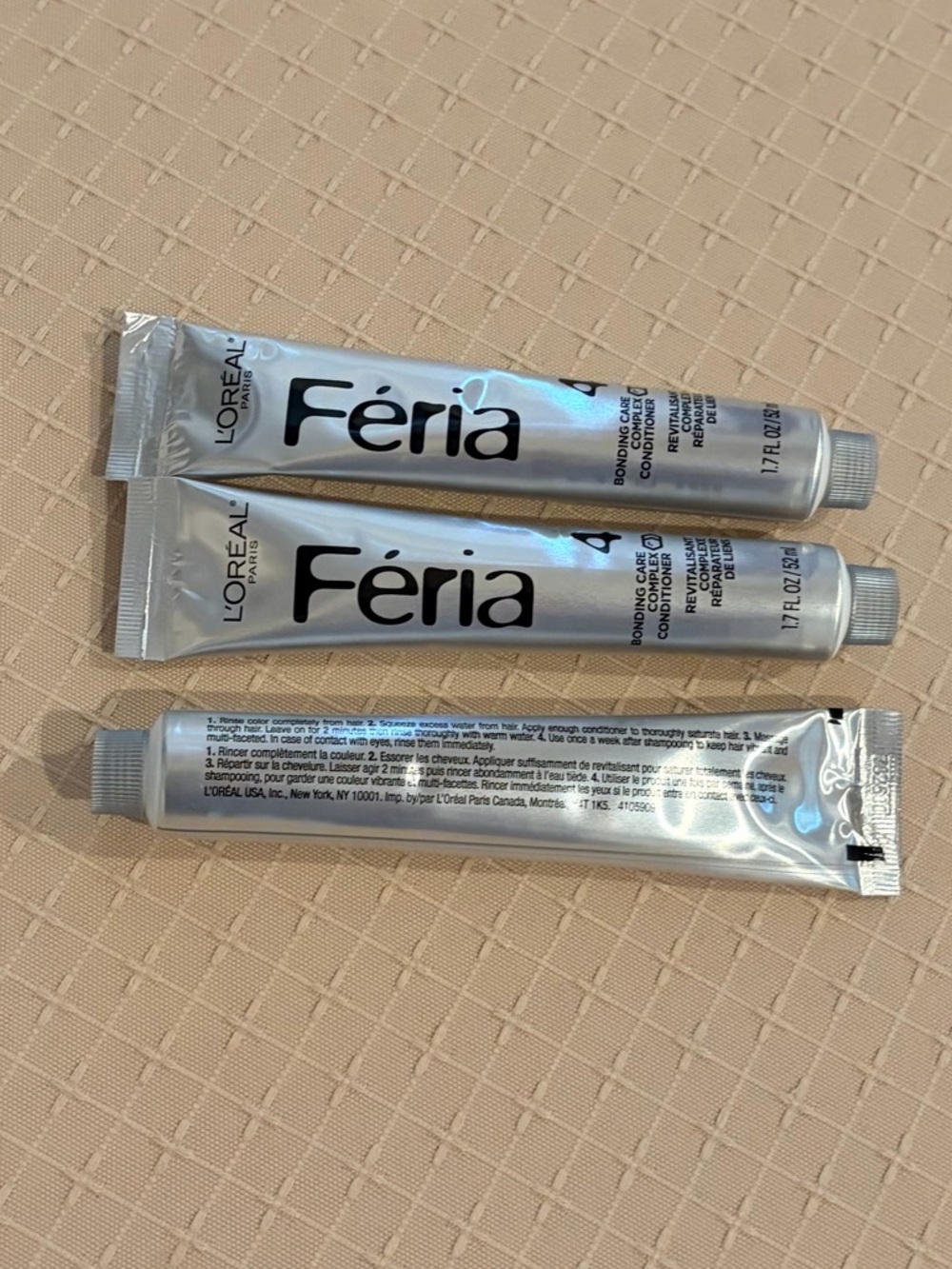 LOT of three (3) L'Oréal Paris Féria Bonding Care Complex Conditioner 1.7 oz - Picture 4 of 4